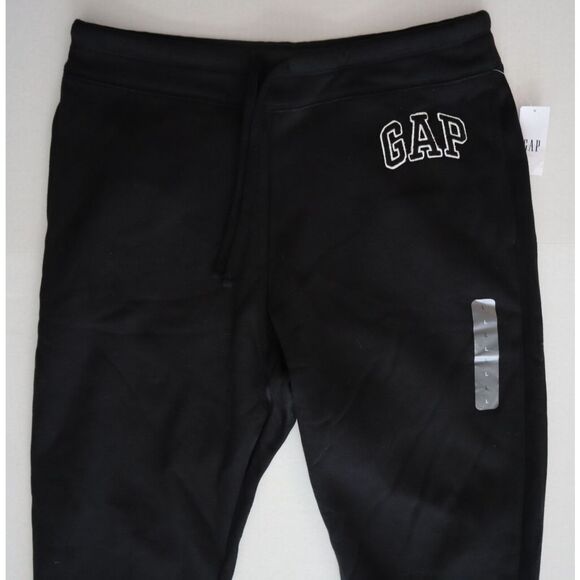 GAP 870256 Women Sz L Black Logo Zip Fleece Hoodie & Fleece Joggers 2-pc Set - Picture 11 of 13